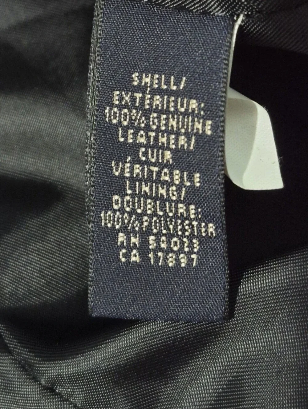 Banana Republic Men's Double-Breasted Leather Pea Coat in Black Size M.